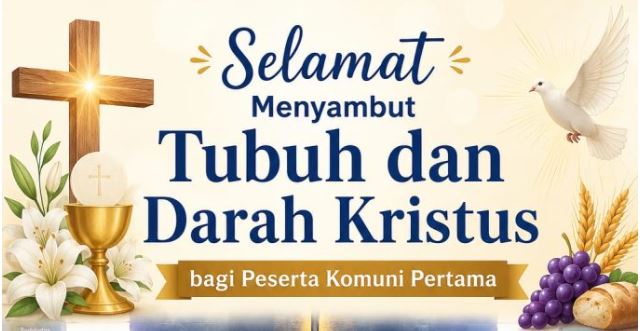 Penerimaan Sakramen Komuni Pertama 2026