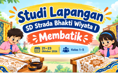 Lestarikan Budaya Bangsa, Siswa SD Strada Bhakti Wiyata I Gelar Studi Lapangan Membatik